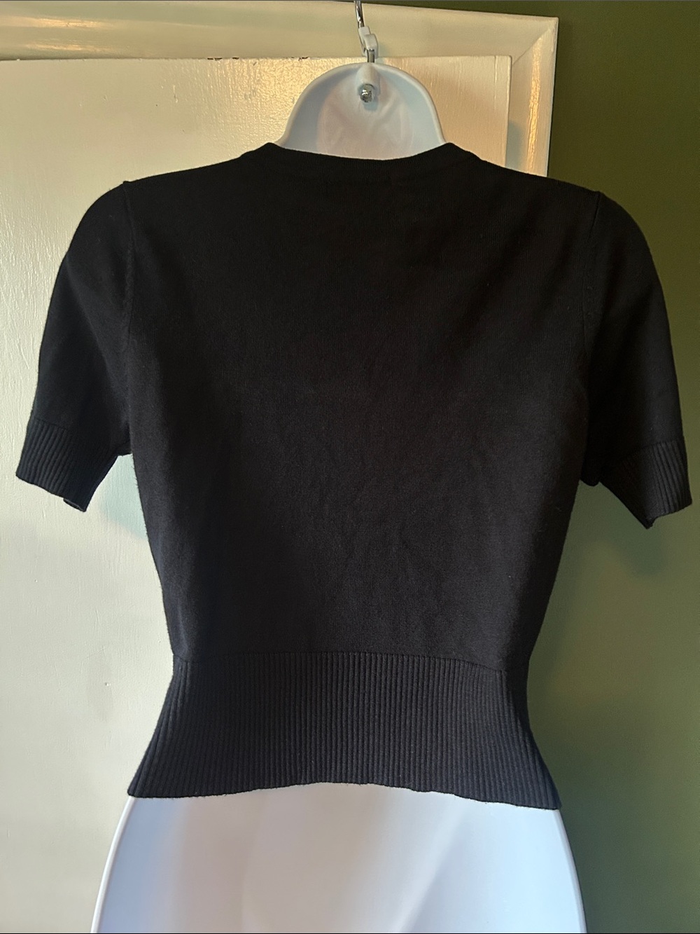 Hell Bunny - Wendi Cardigan with Short Sleeves in Black - Picture 2 of 7